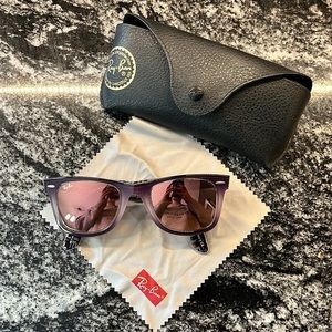 Women’s Ray-Ban’s. Purple frame with pink lenses